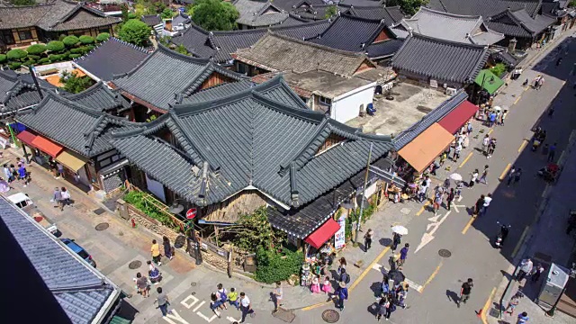 全州韩屋村的景色视频素材