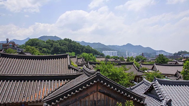 全州韩屋村的景色视频素材