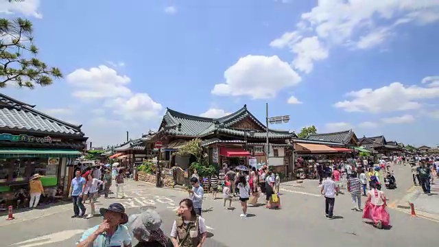 全州韩屋村的景色视频素材