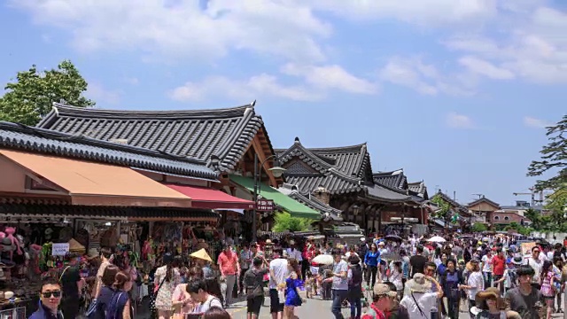 全州韩屋村的景色视频素材