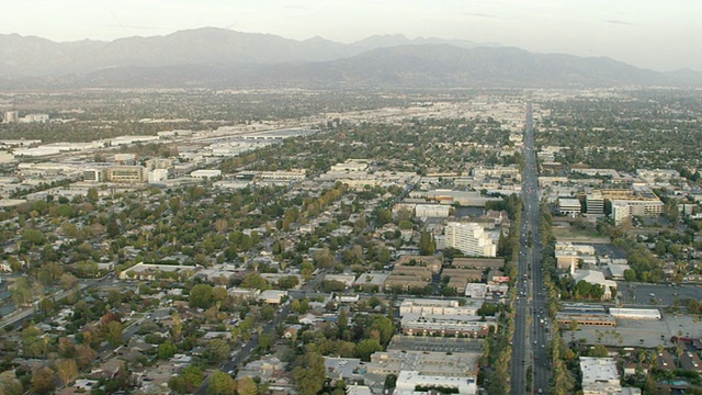 WS AERIAL View of郊区视图视频素材