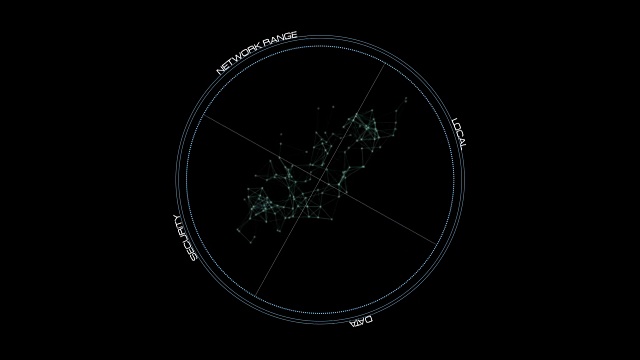 UI旋转圆-高科技股票视频视频素材