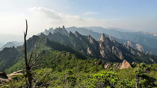 景观的Mt.Seoraksan视频素材