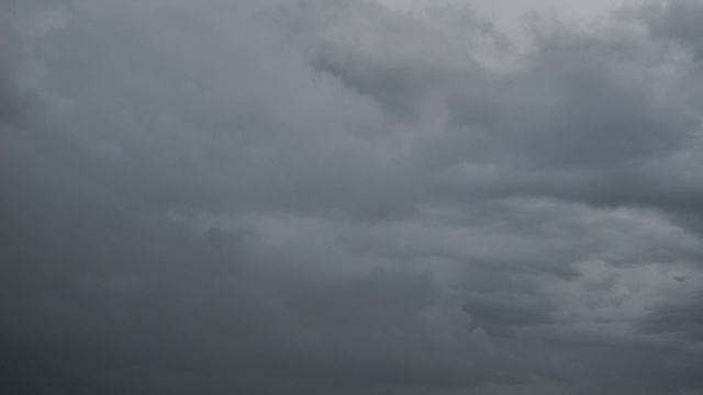 天空和云的延时，暴风雨和下雨前的多云视频素材