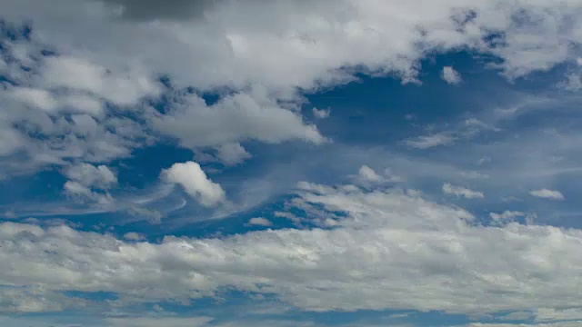 天空和云的延时，暴风雨和下雨前的多云视频素材