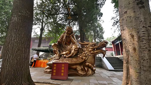 中国河南少林寺。视频素材