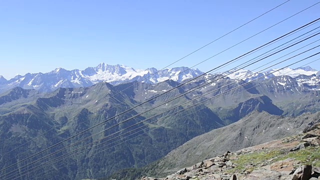 Pejo, Pejo 3000的全景，在意大利的stetino Alto Adige。视频素材