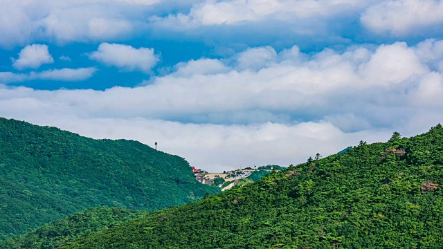 奇里山国家公园(韩国著名旅游景点)的延时景观视频素材