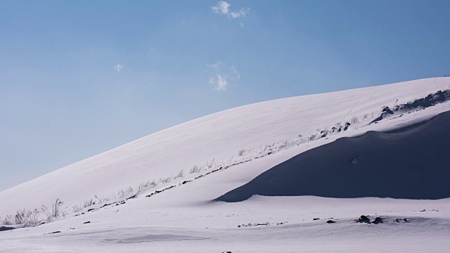 平昌雪山延时拍摄(2018年冬奥会)视频素材