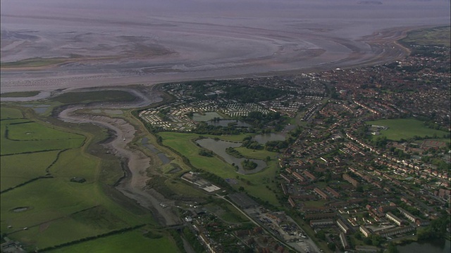 Burnham-On-Sea和River Parrett视频素材