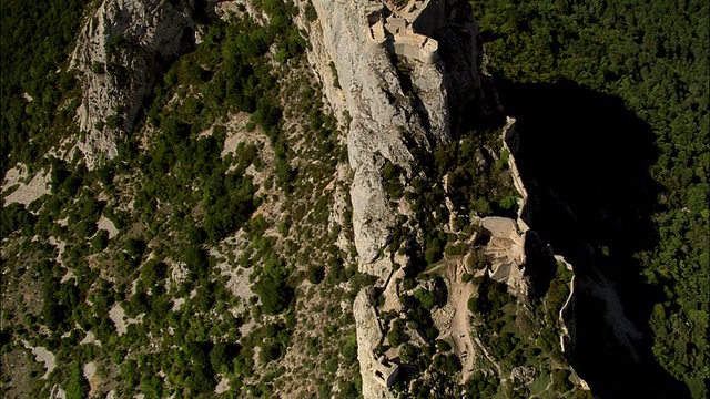 Peyrepertuse城堡视频素材