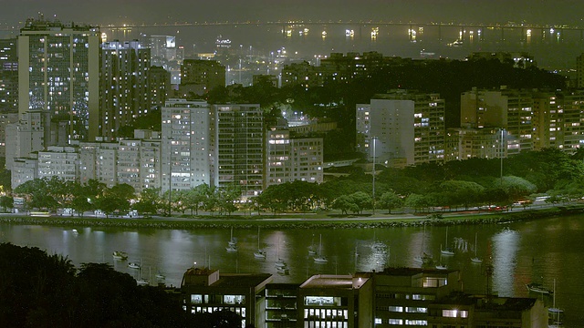 巴西里约热内卢小半岛的时间流逝视频素材