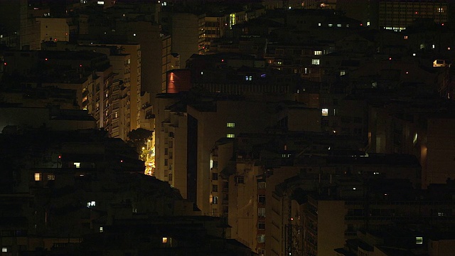 在里约热内卢de Janeiro，巴西的建筑屋顶平移拍摄视频素材