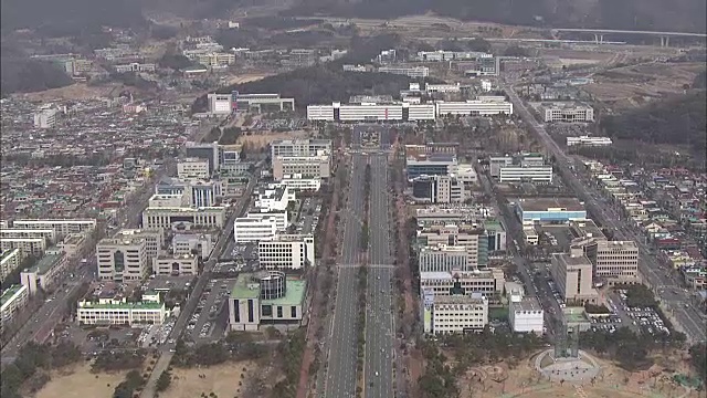 昌原鸟瞰图城市景观视频素材