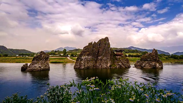 Dodamsambong Rocks延时拍摄(丹阳八大景区)视频素材