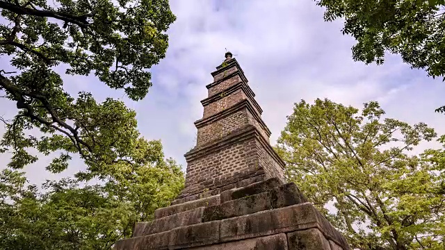 Silleuksa Temple(旅游景点)五层石塔的延时拍摄视频素材