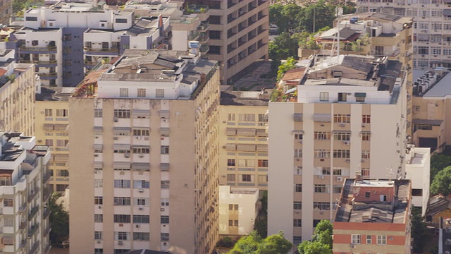 从公园到住宅，巴西里约热内卢。视频素材