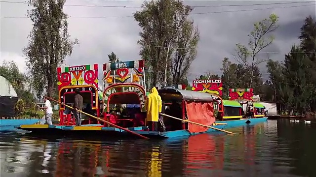 Xochimilco的漂浮花园视频素材