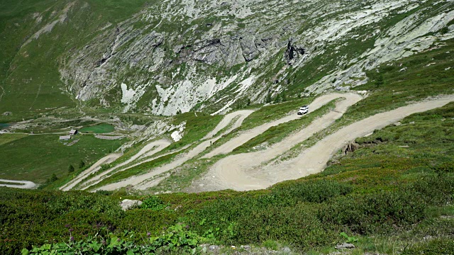 4x4下山的山口视频素材