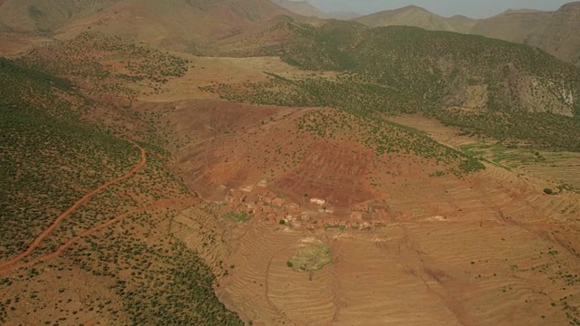 非洲摩洛哥北部山区的景色视频素材