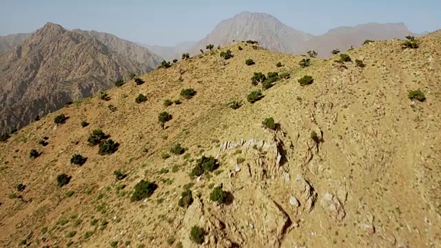 非洲摩洛哥北部山区的景色视频素材