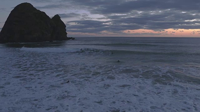 日落时的海景视频素材