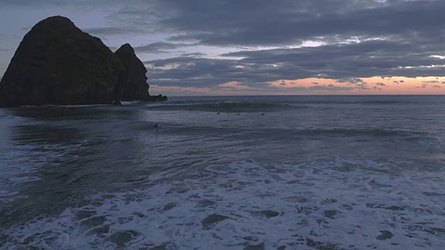 日落时的海景视频素材