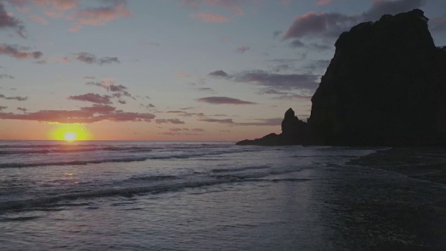 日落时的海景视频素材