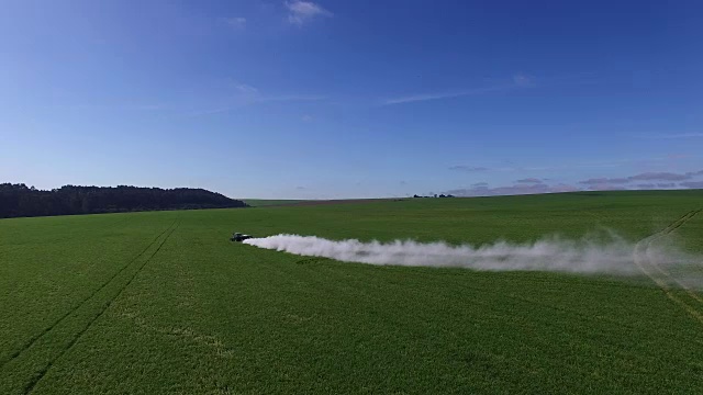 农业航空大豆田视频素材