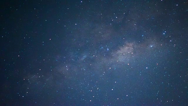 4K:夜空中延时的星星和月亮视频素材