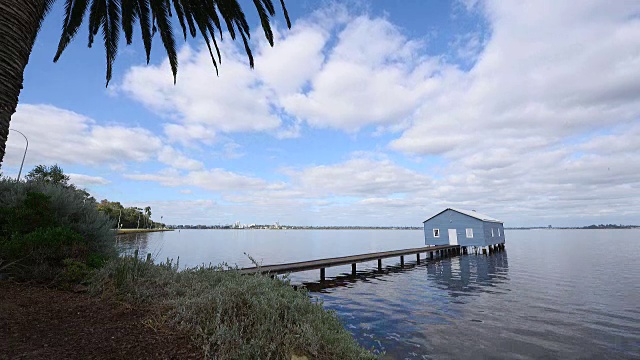 Crawley Edge Boatshed，珀斯，西澳大利亚，澳大利亚视频素材