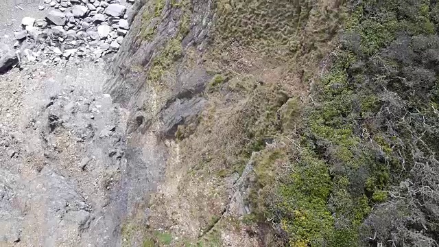 康沃尔海岸鸟瞰图视频素材