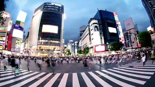 涩谷穿越日本东京视频素材