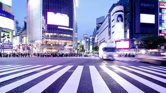 涩谷穿越日本东京视频素材