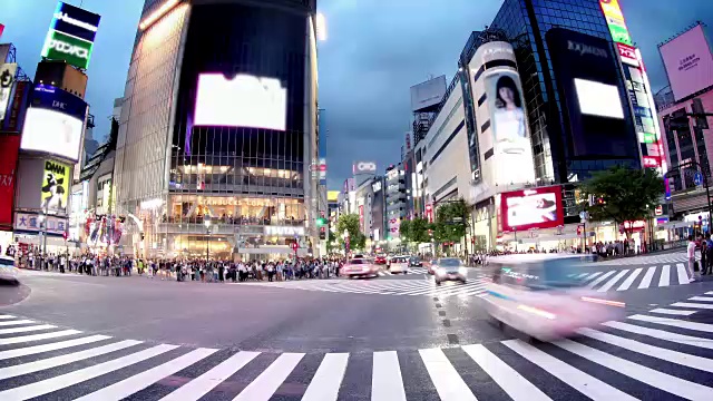 涩谷穿越日本东京视频素材