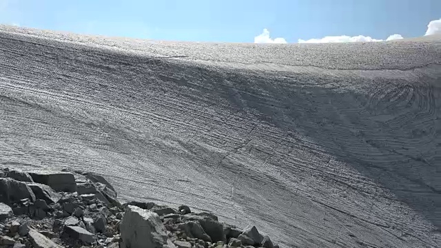 从阿达梅洛山上的冰川开始视频素材