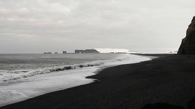 冰岛维克黑沙滩视频下载