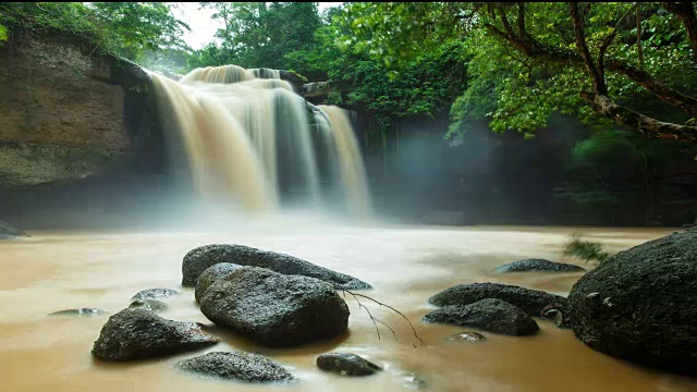 haewsuwat-waterfall时间流逝视频素材