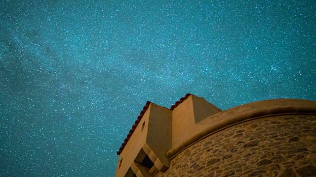 夏夜星辰雨的时间流逝视频素材