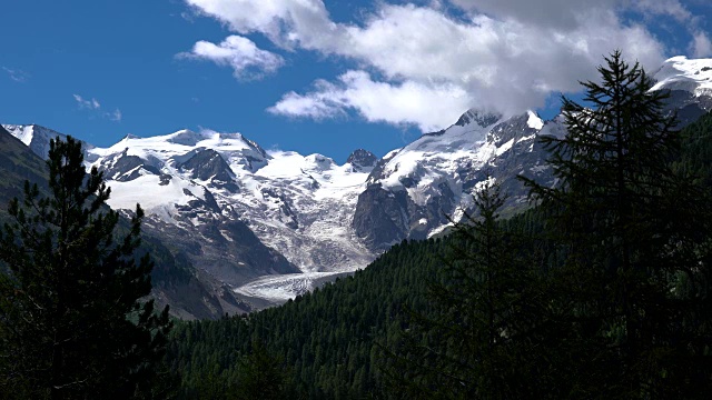 阿尔卑斯山的冰川视频素材