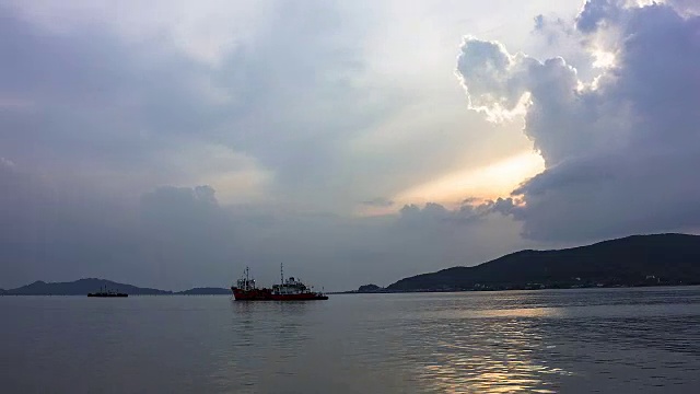 傍晚时分，松卡湖景色宜人视频素材