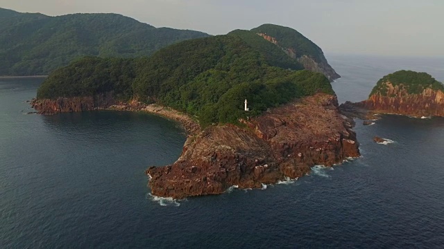 鸟瞰日崎，熊野，三重，日本视频素材