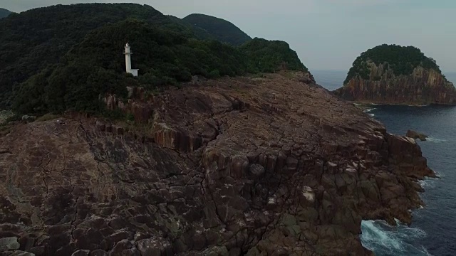 鸟瞰日崎，熊野，三重，日本视频素材