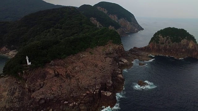 鸟瞰日崎，熊野，三重，日本视频素材