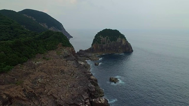 鸟瞰日崎，熊野，三重，日本视频素材