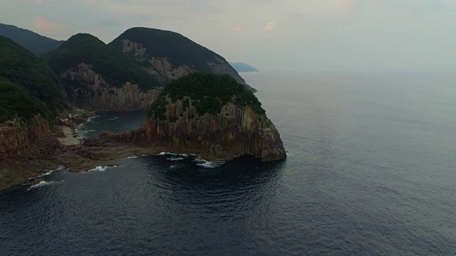 鸟瞰日崎，熊野，三重，日本视频素材