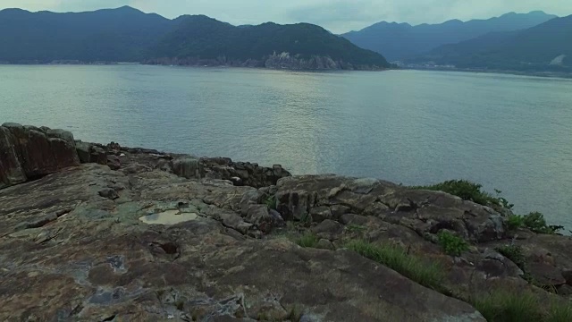 鸟瞰日崎，熊野，三重，日本视频素材