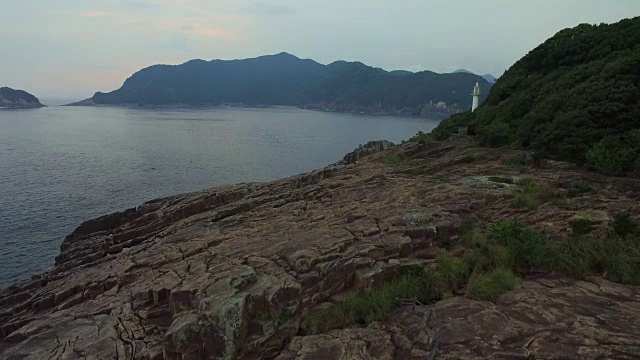 鸟瞰日崎，熊野，三重，日本视频素材