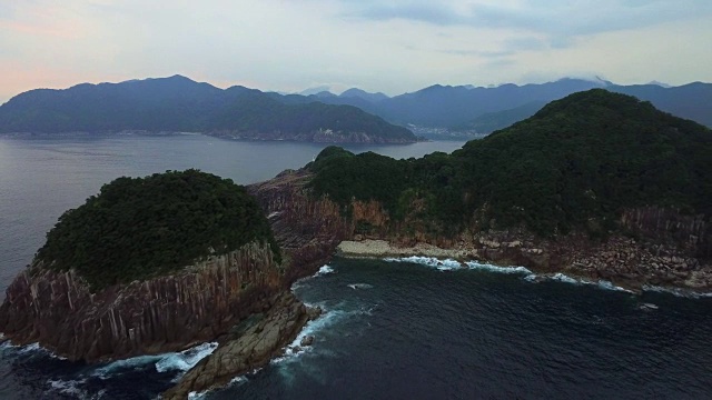 鸟瞰日崎，熊野，三重，日本视频素材