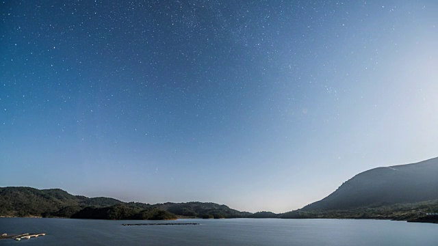 中国浙江吴月岛之夜视频素材